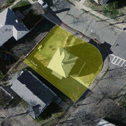 41 Capital St, Newton MA  02458-1301 aerial view