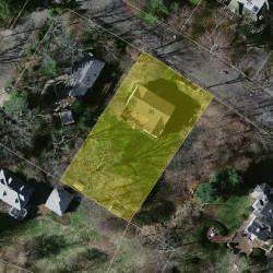 76 Bellevue St, Newton MA  02458-1919 aerial view