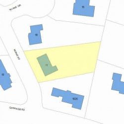 11 Ruane Rd, Newton MA 02465-2625 plot plan