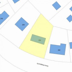 234 Quinobequin Rd, Newton MA 02468-1817 plot plan