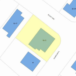19 Elliot Ter, Newton MA  02464-1409 plot plan