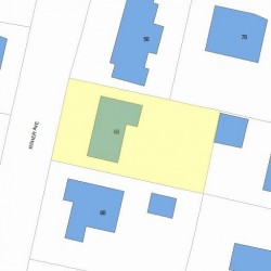 60 Fisher Ave, Newton MA 02461-1107 plot plan
