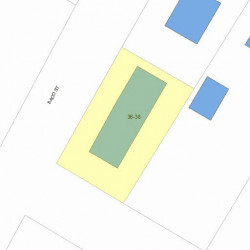 38 Saco St, Newton MA 02464-1338 plot plan