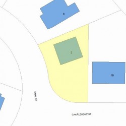 3 Carl St, Newton MA 02461-1905 plot plan
