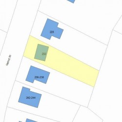 232 Grove St, Newton MA 02466-2209 plot plan