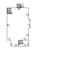 244 Nevada St, Newton MA 02460-1258 floor plan