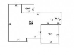 688 Walnut St, Newton MA  02459-1418 floor plan