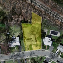 24 Stanley Rd, Newton MA  02468-2338 aerial view