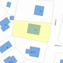 155 Sumner St, Newton MA 02459-1916 plot plan