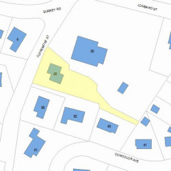 88 Claremont St, Newton MA  02458-1978 plot plan