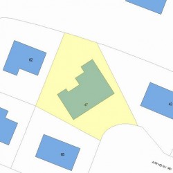 47 Anthony Rd, Newton MA 02460-1137 plot plan