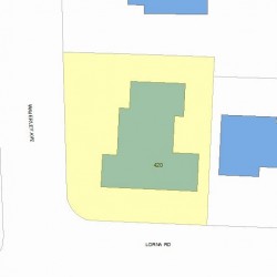 420 Waverley Ave, Newton MA 02458-2722 plot plan