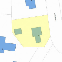 45 Crescent Ave, Newton MA 02459-2133 plot plan