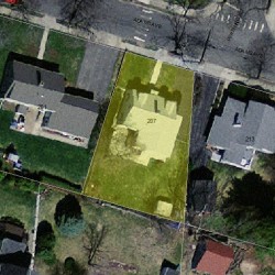 207 Adams Ave, Newton MA 02465-1502 aerial view