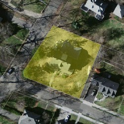 83 Fairmont Ave, Newton MA  02458-2505 aerial view