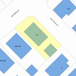 478 California St, Newton MA  02460-1254 plot plan