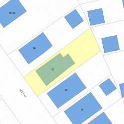 56 Eddy St, Newton MA  02465-2134 plot plan