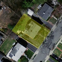 27 Arapahoe Rd, Newton MA 02465-2202 aerial view