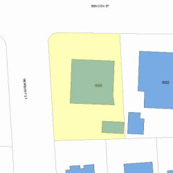 1008 Beacon St, Newton MA 02459-1726 plot plan