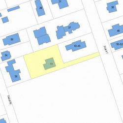51 Elm St, Newton MA 02465-1863 plot plan
