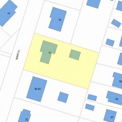 46 Bemis St, Newton MA  02460-1103 plot plan