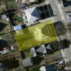 41 Faxon St, Newton MA  02458-1034 aerial view