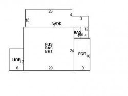 281 Cypress St, Newton MA  02459-2227 floor plan