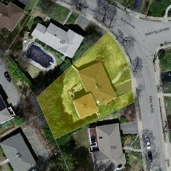 180 Evelyn Rd, Newton MA 02468-1042 aerial view