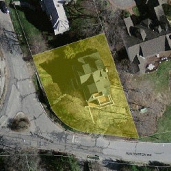 22 Chamberlain Rd, Newton MA 02458-2405 aerial view