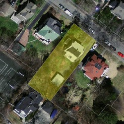 24 Groveland St, Newton MA  02466-2319 aerial view