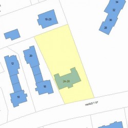 24 Hamlet St, Newton MA 02459-2315 plot plan