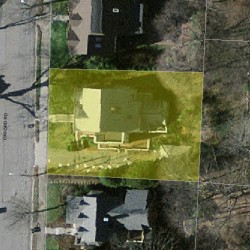 60 Oxford Rd, Newton MA 02459-2405 aerial view