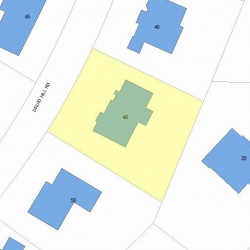 48 Druid Hill Rd, Newton MA 02461-2023 plot plan