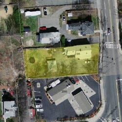 395 Lexington St, Newton MA  02466-1515 aerial view