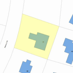 77 Arnold Rd, Newton MA 02459-3135 plot plan