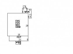 41 Champa St, Newton MA  02464-1224 floor plan