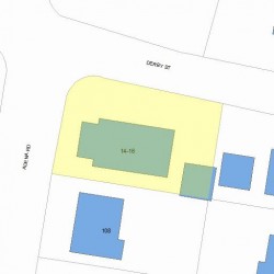 14 Derby St, Newton MA 02465-1622 plot plan