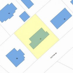 47 Dolphin Rd, Newton MA 02459-1304 plot plan