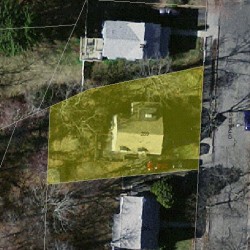 289 Cypress St, Newton MA 02459-2227 aerial view