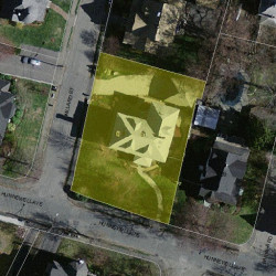 91 Hunnewell Ave, Newton MA 02458-2240 aerial view