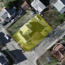 208 Chapel St, Newton MA 02458-1308 aerial view