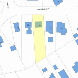 18 Charlemont St, Newton MA  02461-1908 plot plan