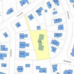 58 Fuller St, Newton MA 02468-1032 plot plan