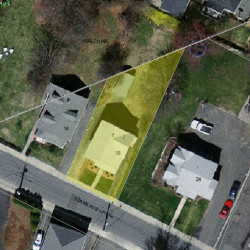18 Adams Ave, Newton MA 02465-1003 aerial view