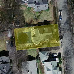 33 Owatonna St, Newton MA 02466-1410 aerial view