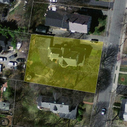 75 Walker St, Newton MA 02460-1519 aerial view