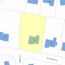 63 Bound Brook Rd, Newton MA 02461-2014 plot plan