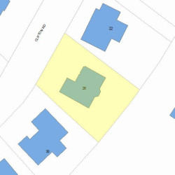 26 Clifton Rd, Newton MA 02459-3147 plot plan