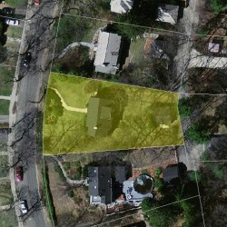114 Beaumont Ave, Newton MA 02460-2330 aerial view