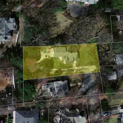 32 Webster Ct, Newton MA  02459-1755 aerial view